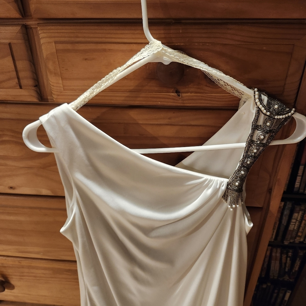 White prom/wedding/evening dress